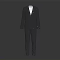 Elegant Gray Men's Formal Suit With Sleek Jacket And Tailored Trousers