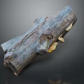 Natural Wood And Stone Decorative Sculpture With Organic Texture And Artistic Details