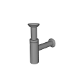 Modern Wall Mounted Gray Washbasin With Sleek Faucet Design For Bathroom