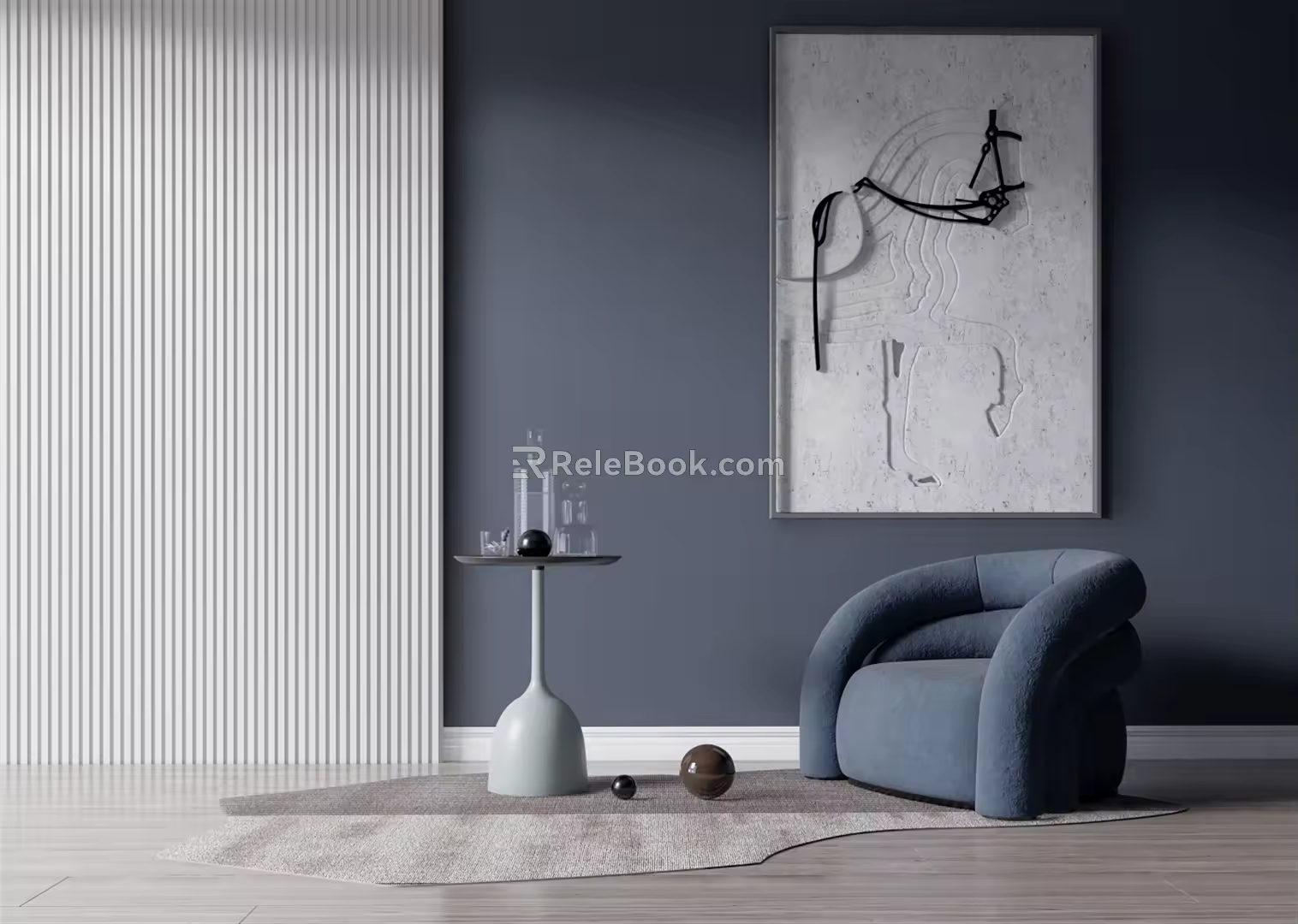 Modern single sofa 3d model
