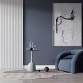 Modern single sofa 3d model