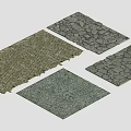 Different Types of Ground Floor Materials with Stone Textures and Patterns