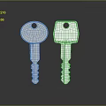 Key Door Key Gold Key Silver Key Ancient Key Cartoon Key Animation Key Realistic 3d model