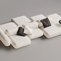 Modern Multiplayer Sofa Module Sofa Back-to-Back Sofa 3d model