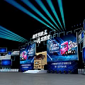 Southern Logistics Two Night Event Stage With Trucks And Lighting Setup