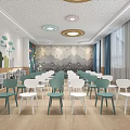 Nordic Kindergarten Multi-function Classroom 3d model