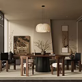 Song Style Restaurant 3d model