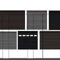 Various Garage Doors With Different Colors And Styles For Home Exteriors