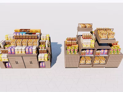 Modern ground pile supermarket pile head 3d model Modern ground pile supermarket pile head 3d model