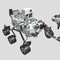 Advanced Lunar Exploration Rover With Robotic Arms And Heavy Duty Wheels