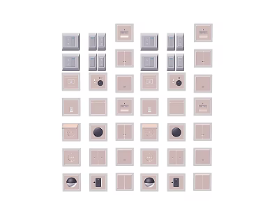 Hardware switch panel 3d model