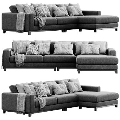 Modern Corner Sofa Frankfurt Multiplayer Sofa Multiplayer Sofa 3d model