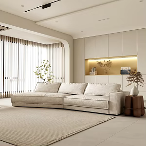 Modern Living Room Scrubs 3d model