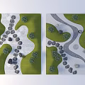 Karesansui Dry Landscape Garden Design With Stone Path Moss And Zen Elements