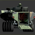 Armored Military Vehicle With Camouflage Paint 8x8 Wheeled Turret And Weapon System