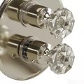 Vintage Bathroom Faucet Collection With Decorative Handles And Metallic Knob Parts