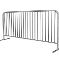Stainless Steel Metal Barrier With Vertical Bars And Sturdy Base For Safety Control