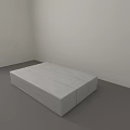 Modern White Marble Coffee Table With Simple Rectangular Design For Living Room