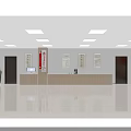 Modern Locker Room Interior With Row Of Wooden Lockers Marble Wall And Bench