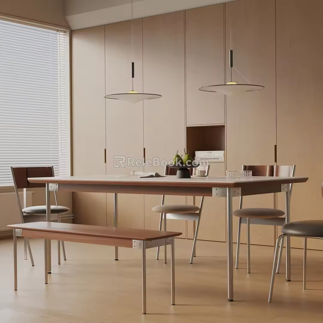 Modern table combination 3d model
