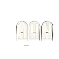 Elegant White Double Doors with Golden Handles and Glass Panes in Classic Design