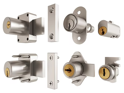 Different Types of Metal Lock Mechanisms 3d model