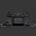 Sci Fi Battle Mech Vehicle With Complex Armored Structure And Weapons 3d model