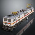 Realistic train vehicle 3d model