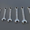 Wrench Double-ended Wrench Dot Wrench Hardware Tools Low Face Number Low Mold Simple Mold Game Sub-era Film and Television Level Super Realistic High Precision 3d model