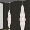 Artemide floor lamp paper lamp vertical lampshade 3d model