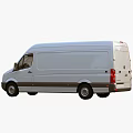 Volkswagen White Commercial Cargo Van Front View with Spacious Cargo Area Design
