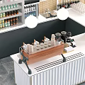 Modern Bar Counter Preservation Cabinet Display Cabinet Bread Freezer Storage Rack Cake Bread Preservation Cabinet Display Cabinet Tray Cabinet Middle Island Cabinet 3d model
