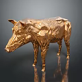 Professional Golden Pig Anatomical Model For Veterinary Medical Instrument Training