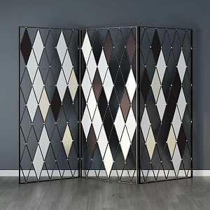 Modern iron screen 3d model