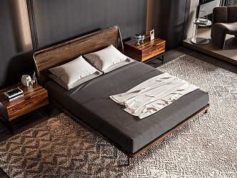 Style Commodity Bed 3d model