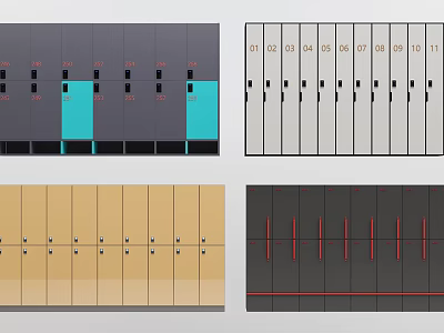 Modern locker 3d model