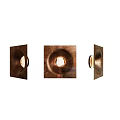 Modern Copper Textured Wall Lamp Featuring Central Light For Interior Decor 3d model