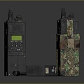 modern walkie-talkie military walkie-talkie military radio military wireless telephone 3d model