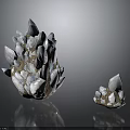 Natural Wood Stone Crystal Cluster Decorative Ornaments Large And Small With Shiny Texture