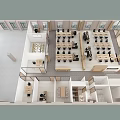Modern Public Office Space With Work Desks Ergonomic Chairs And Open Layout
