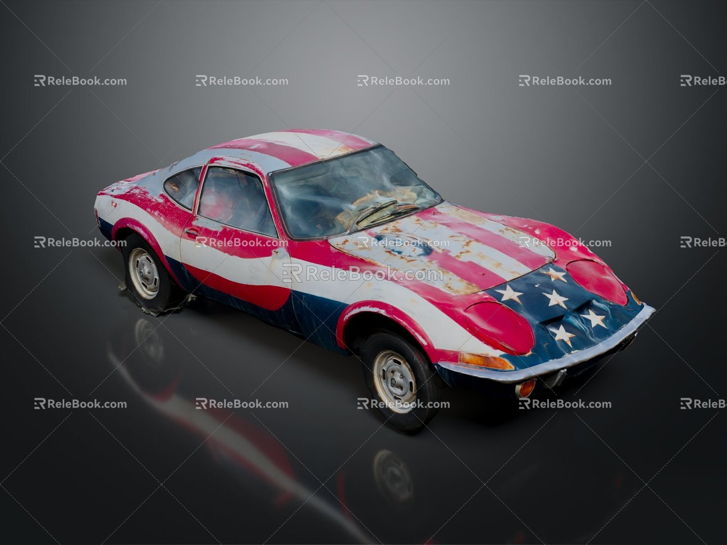 sports car Racing Old sports car Old Racing 3d model