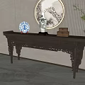 New Chinese-style Engraved Entrance Scene Case 3d model