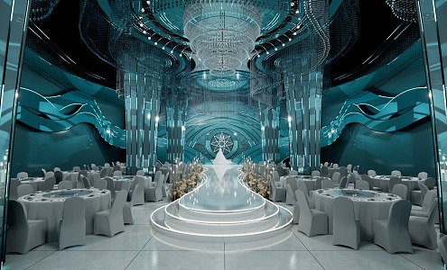 Crystal Ballroom 3d model