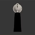 Silver Metal Revolver With Black Grip And Shiny Finish On Dark Background