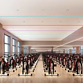 Modern Gym Workout Space With Rows Of Spin Bikes Large Windows And Bright Interior