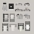 Stylish Bathroom Accessories With Towel Racks Toilet Paper Holders And Storage Shelves