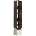 Modern Decorative Cabinet with Sleek Wooden Structure and Multiple Storage Shelves