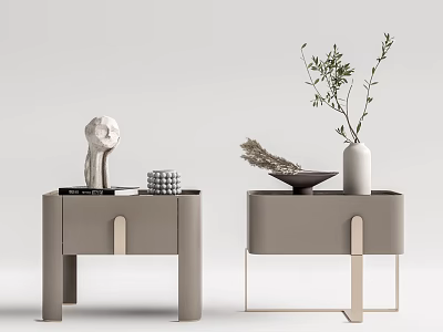 Modern bedside table 3d model