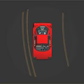 Red Sports Car With Large Rear Wing Transparent Windows And Sleek Body Design