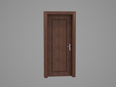 Jianou solid wood door 3d model